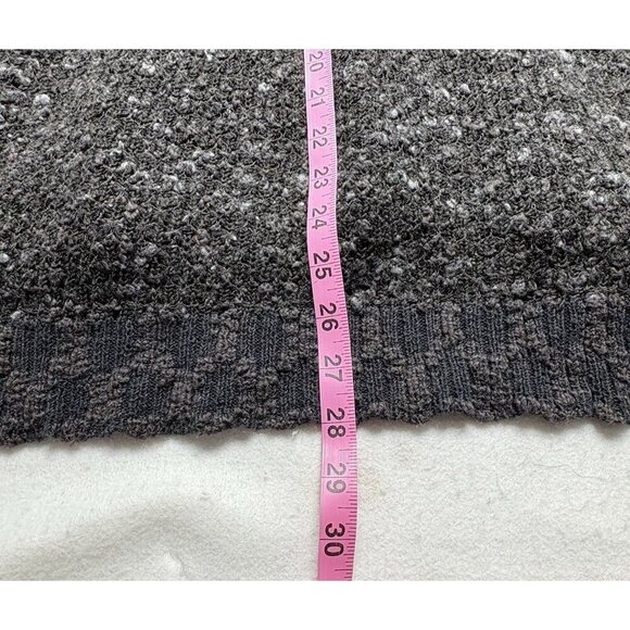 FREE PEOPLE Women Sweater Size L Black Pullover Long Sleeve Chunky 55-10 - Picture 9 of 11